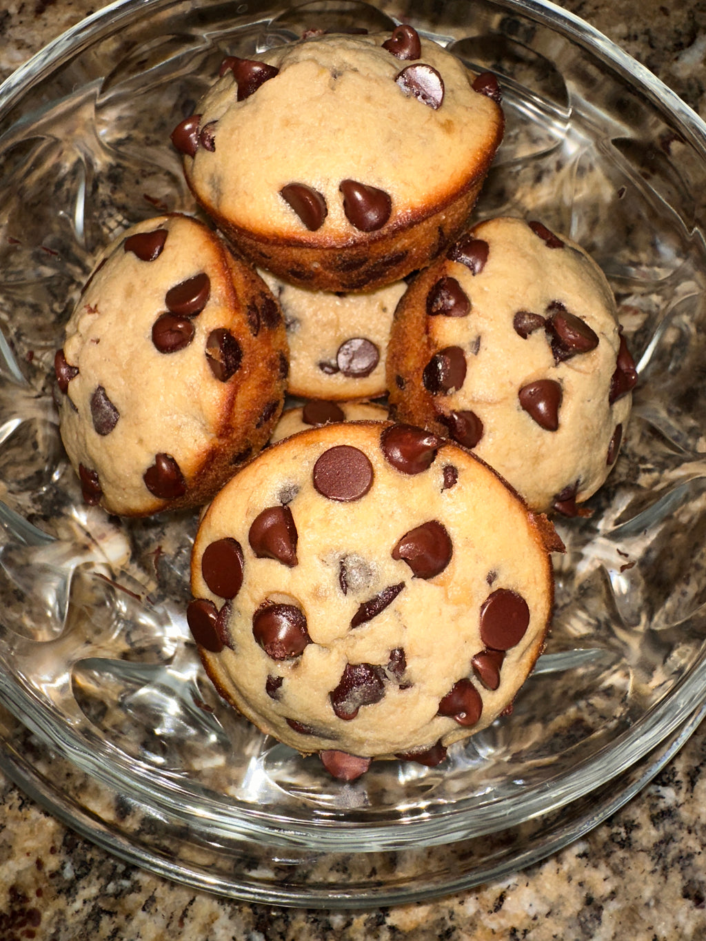 Chocolate chip banana muffins