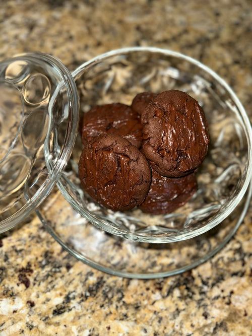 Triple chocolate cookies