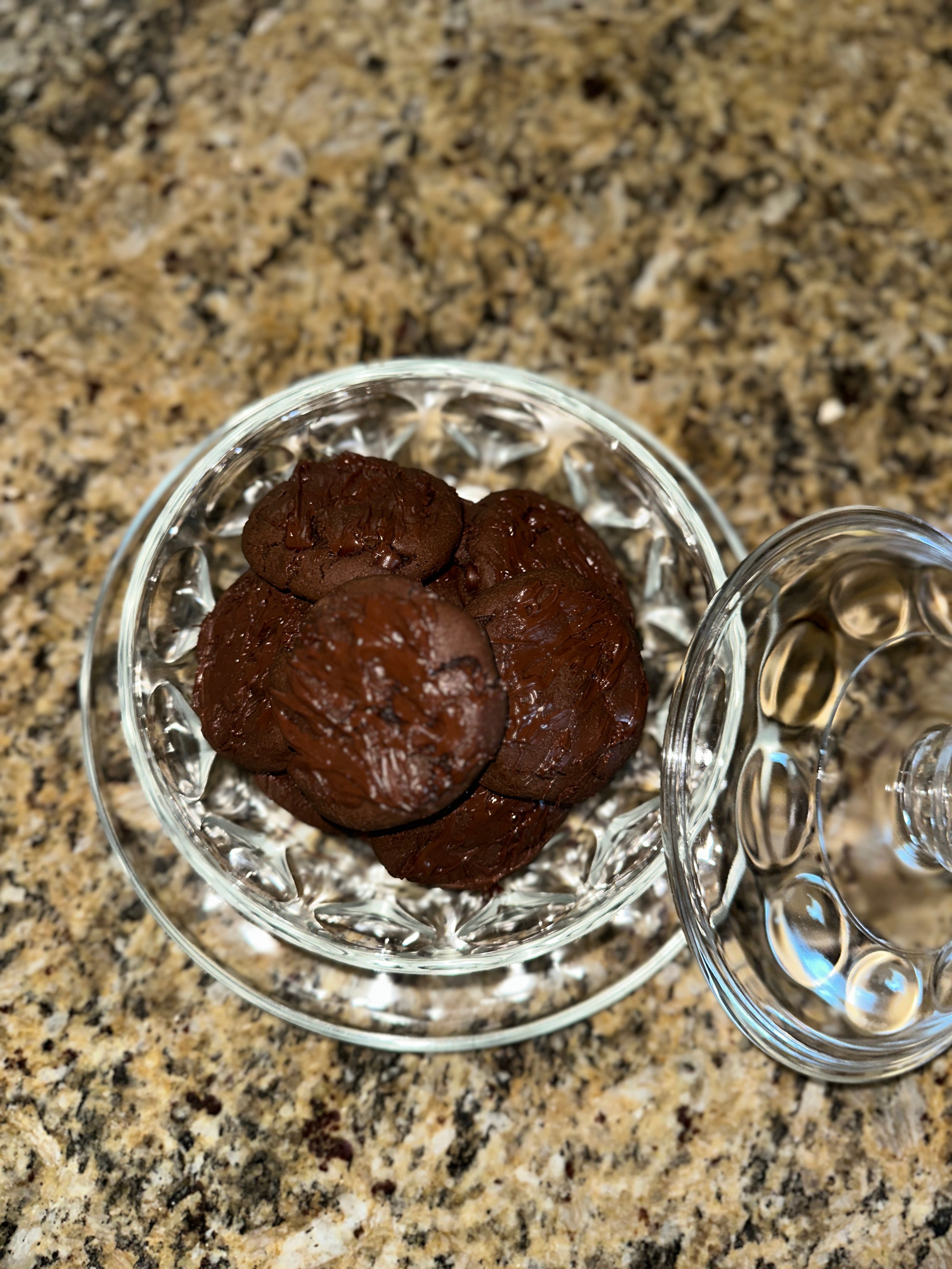 Triple chocolate cookies