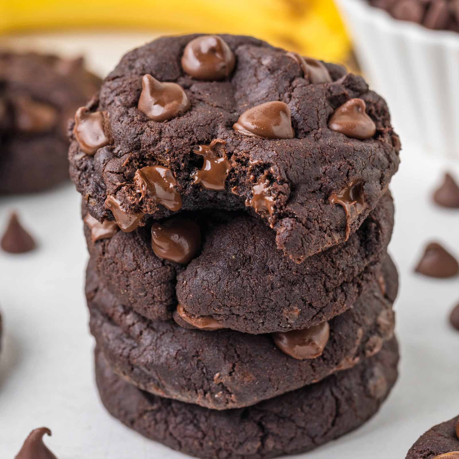 Triple chocolate cookies